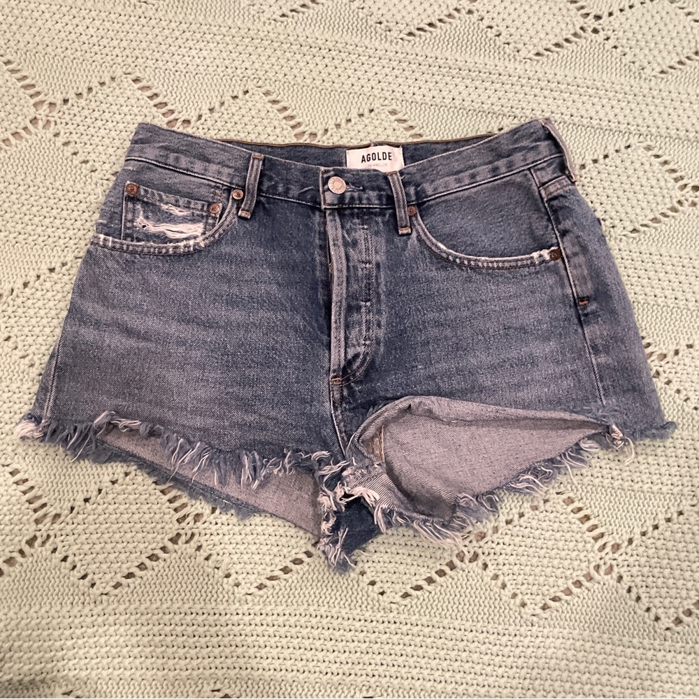 Agolde Parker Vintage Cutoff Shorts $128 Size 26 - Picture 5 of 9